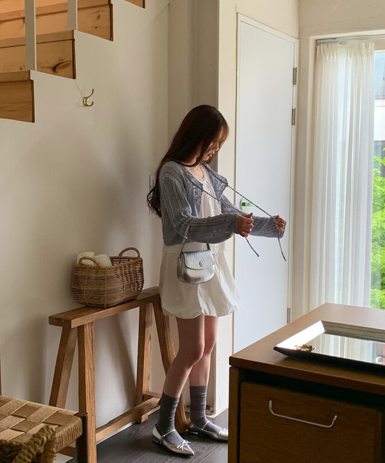 シースルーサマーリブソックス GRAY