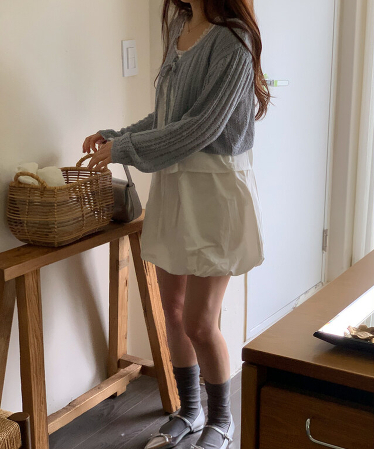 シースルーサマーリブソックス GRAY