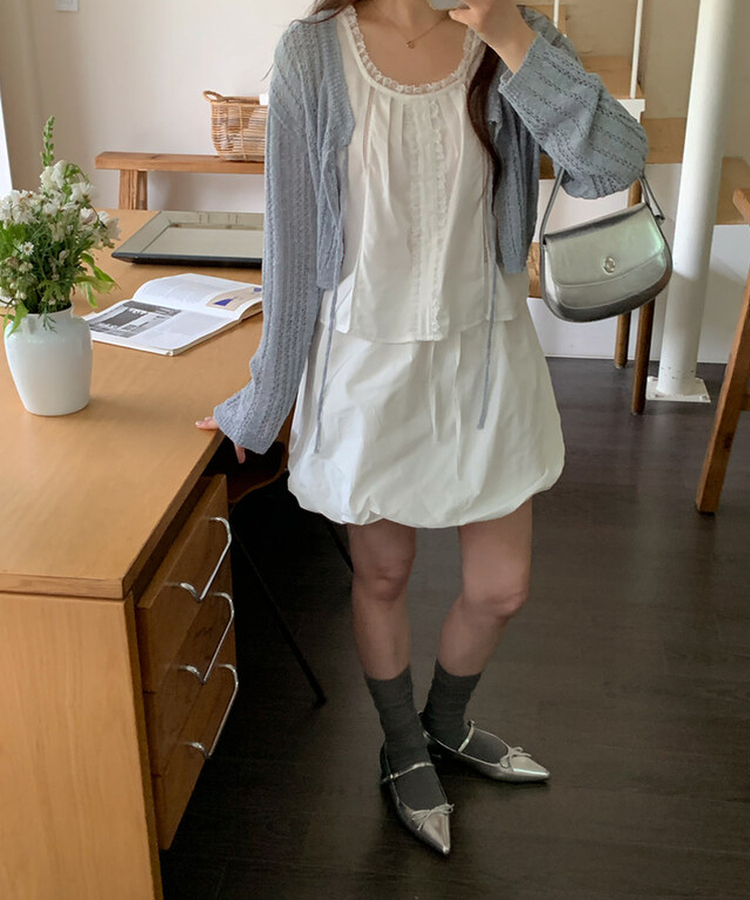 シースルーサマーリブソックス GRAY