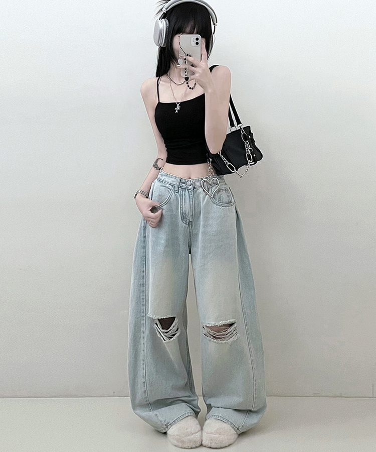 패드크롭스판옆셔링끈나시 블랙