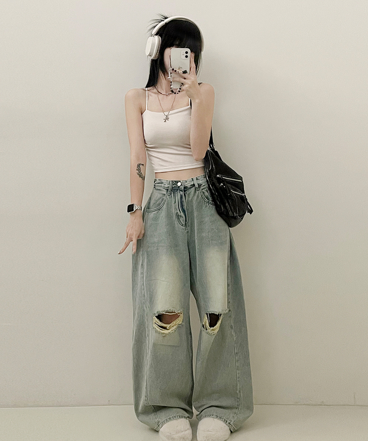 패드크롭스판옆셔링끈나시 베이지