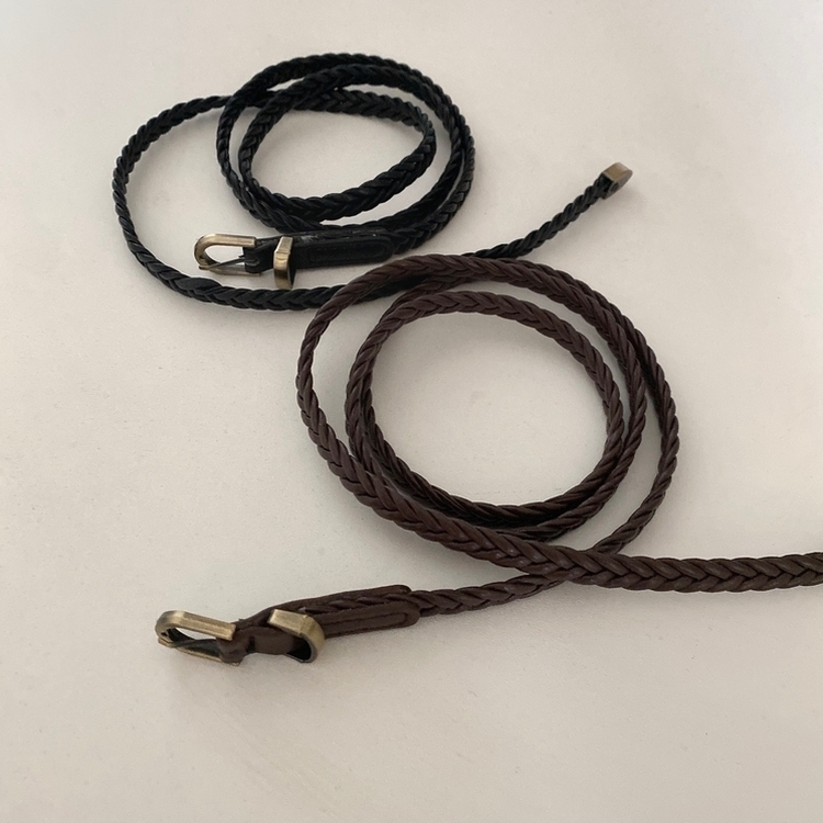 スリムケーブルツインバックルベルト