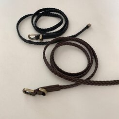ファッション雑貨 スリムケーブルツインバックルベルト
