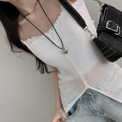 ロングワンピース シースルーレイヤードロングスリットワンピース IVORY