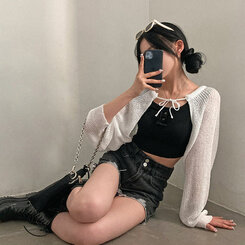 ブーツ レースアップブラック厚底ブーツ BLACK