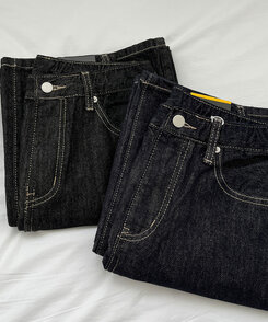 2XL4계절 논페이드 생지 뒷밴딩 와이드핏 데님팬츠