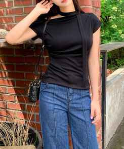 タイオフショルトップス｜半袖Tシャツ｜韓国ファッション通販 SONA