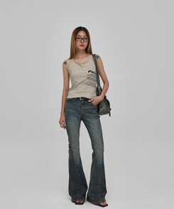 ウォッシングレザーバッグ GRAY