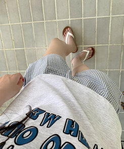 ブーツ サマーシンプルフラットサンダル WHITE