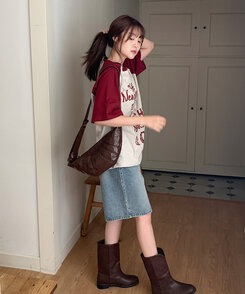 半袖Tシャツ ブライトラグラン半袖Tシャツ BURGUNDY