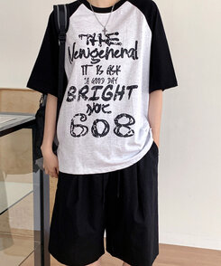 半袖Tシャツ ブライトラグラン半袖Tシャツ BLACK
