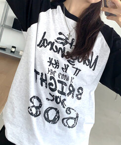 半袖Tシャツ ブライトラグラン半袖Tシャツ BLACK