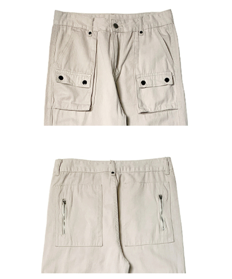 ミューズ サイズ:2 M23W-PPT01 ストライプカーゴロングパンツ 中古