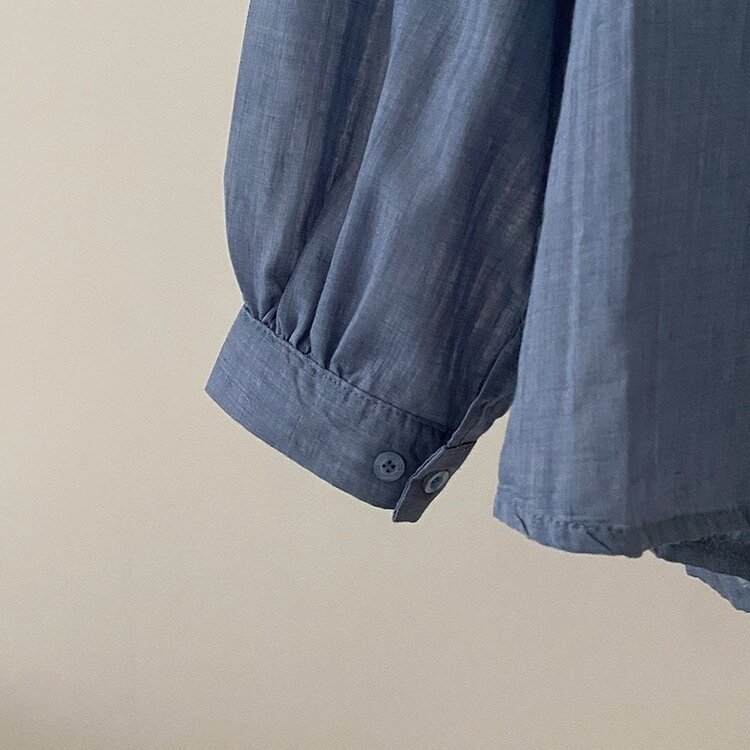 거즈 스트라이프 왕박시 아방핏 셔츠 남방