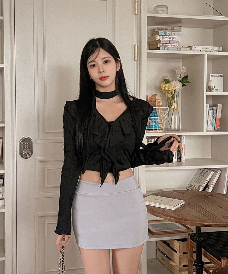 ローライズパンツミニスカートパンツ GRAY