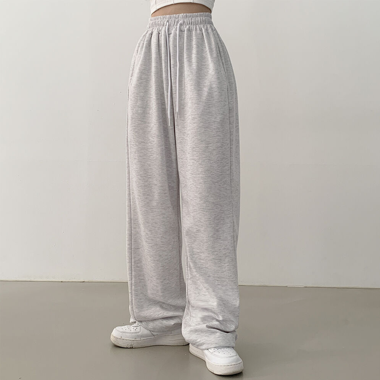 투웨이 워터밤 밑단스트링 트레이닝 와이드 롱팬츠