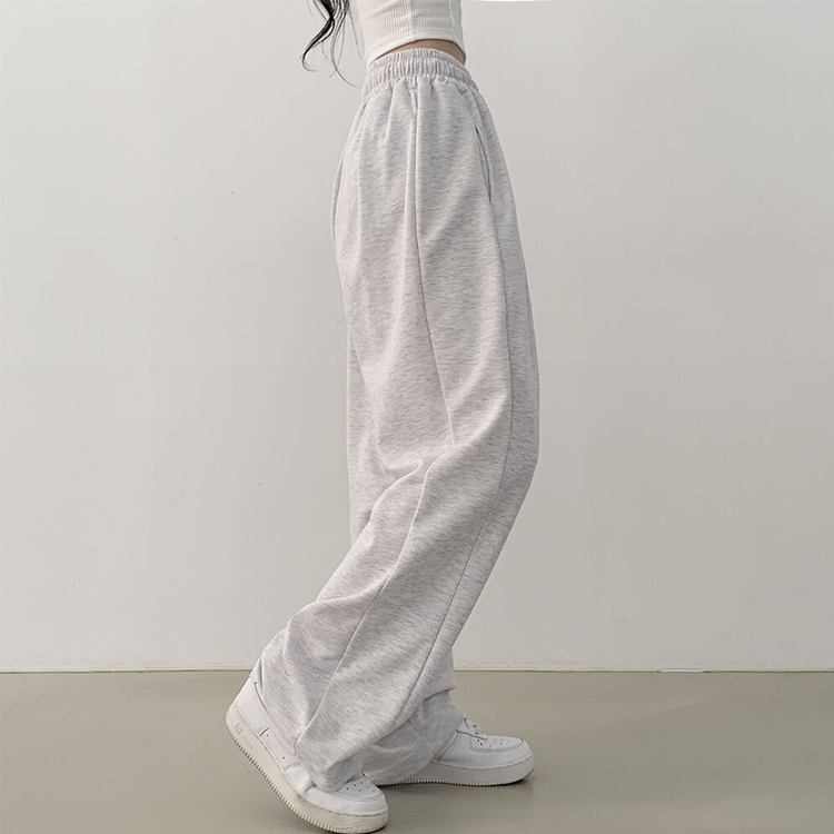 투웨이 워터밤 밑단스트링 트레이닝 와이드 롱팬츠