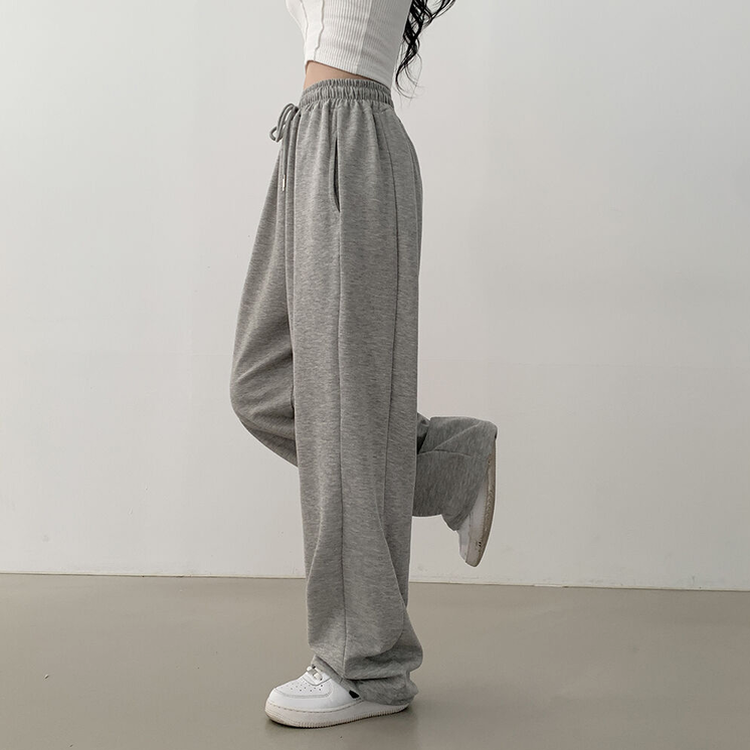 투웨이 워터밤 밑단스트링 트레이닝 와이드 롱팬츠