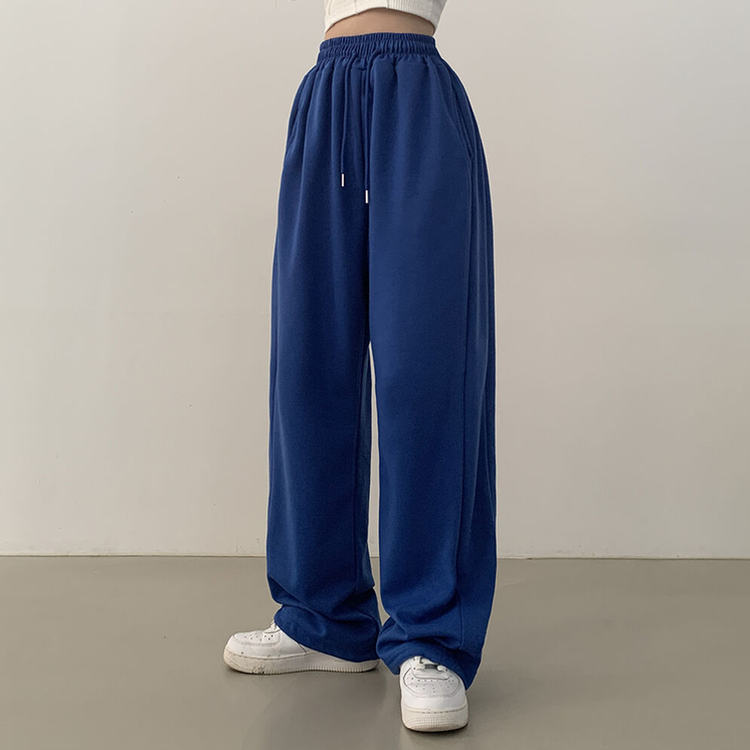 투웨이 워터밤 밑단스트링 트레이닝 와이드 롱팬츠