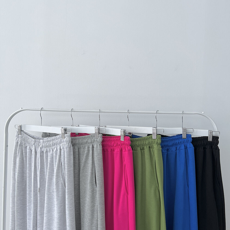 투웨이 워터밤 밑단스트링 트레이닝 와이드 롱팬츠