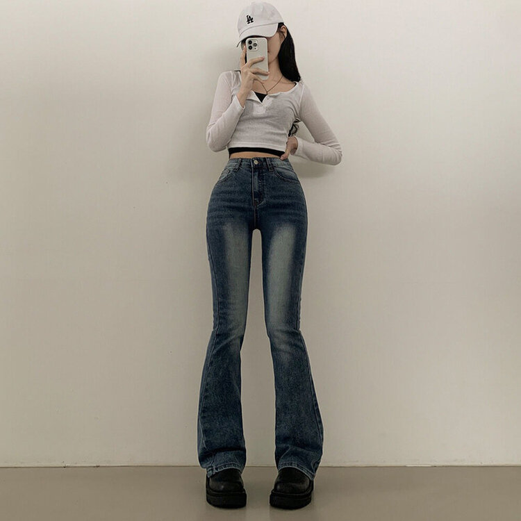 체형커버 인생핏 워싱 부츠컷 하이웨스트 청바지 키작녀 키큰녀 빅사이즈 중청