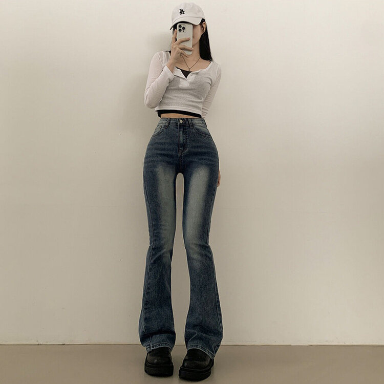 체형커버 인생핏 워싱 부츠컷 하이웨스트 청바지 키작녀 키큰녀 빅사이즈 중청