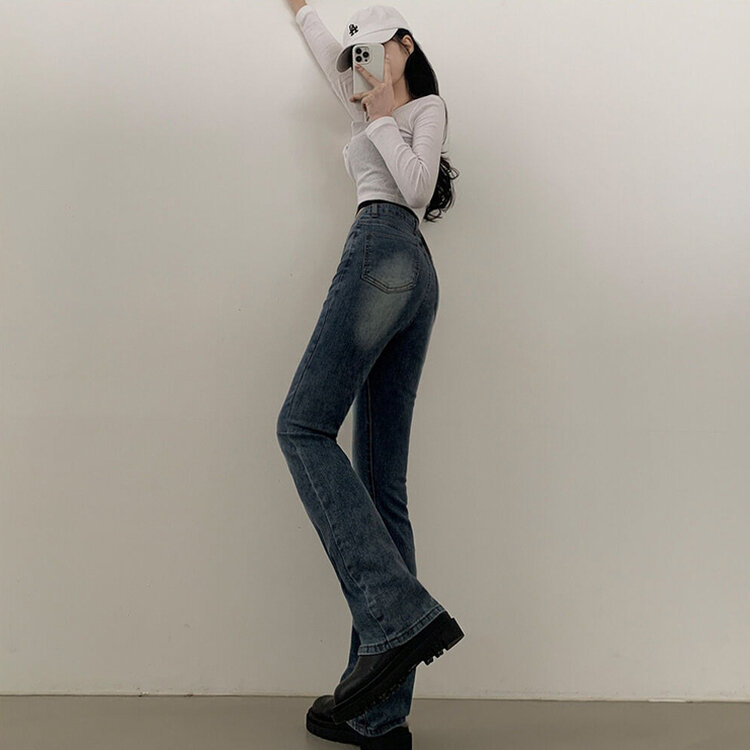 체형커버 인생핏 워싱 부츠컷 하이웨스트 청바지 키작녀 키큰녀 빅사이즈 중청