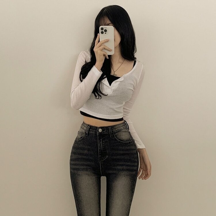 체형커버 인생핏 워싱 부츠컷 하이웨스트 청바지 키작녀 키큰녀 빅사이즈 블랙