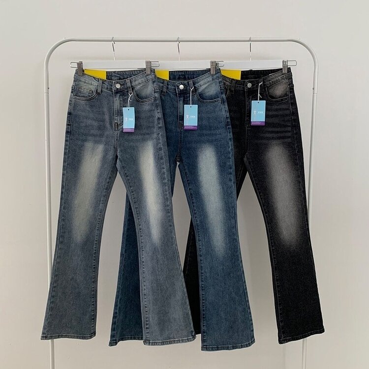 체형커버 인생핏 워싱 부츠컷 하이웨스트 청바지 키작녀 키큰녀 빅사이즈