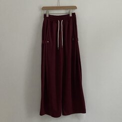 비어 사이드스냅 비죠 버튼 롱와이드 트레이닝 추리닝 밴딩팬츠 9color