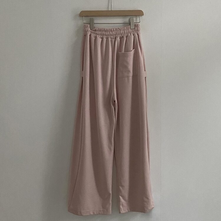 비어 사이드스냅 비죠 버튼 롱와이드 트레이닝 추리닝 밴딩팬츠 9color