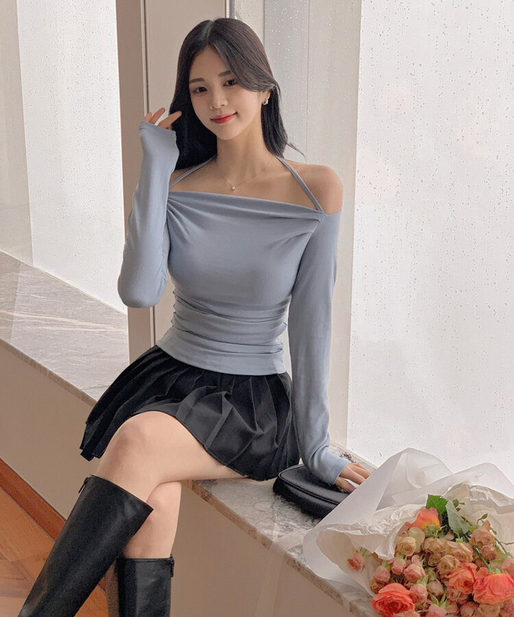 ハイウエストプリーツミニスカートパンツ｜ミニスカート｜韓国