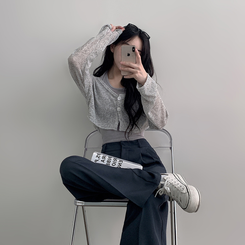 【SHORT/BASIC/LONG 丈別】バンディングツーピンタックワイドスラックス CHARCOAL