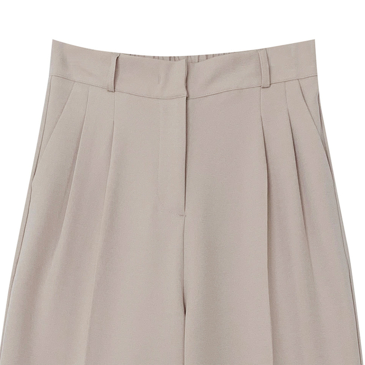 【SHORT/BASIC/LONG 丈別】バンディングツーピンタックワイドスラックス