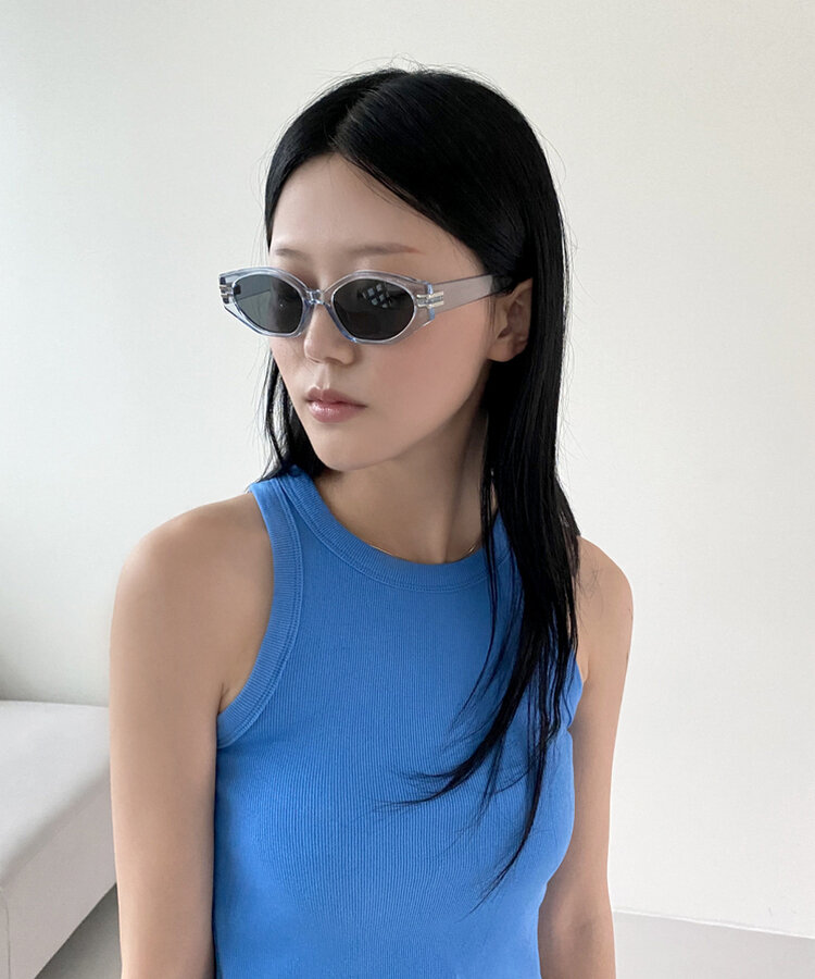 ファッション雑貨 ストリートスクエアサングラス BLUE