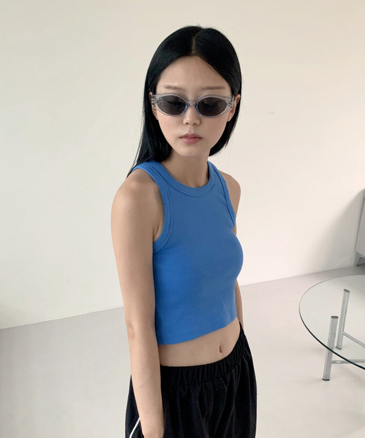 ファッション雑貨 ストリートスクエアサングラス BLUE