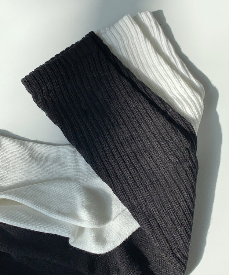 크리미 니트 주름 워머 삭스 양말