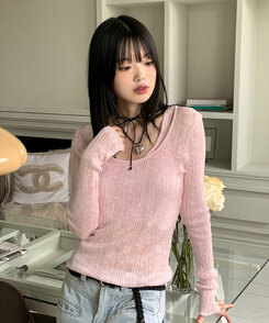 ジュエリー シルバーボールドハートストラップネックレス SILVER
