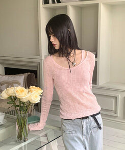 ジュエリー シルバーボールドハートストラップネックレス SILVER