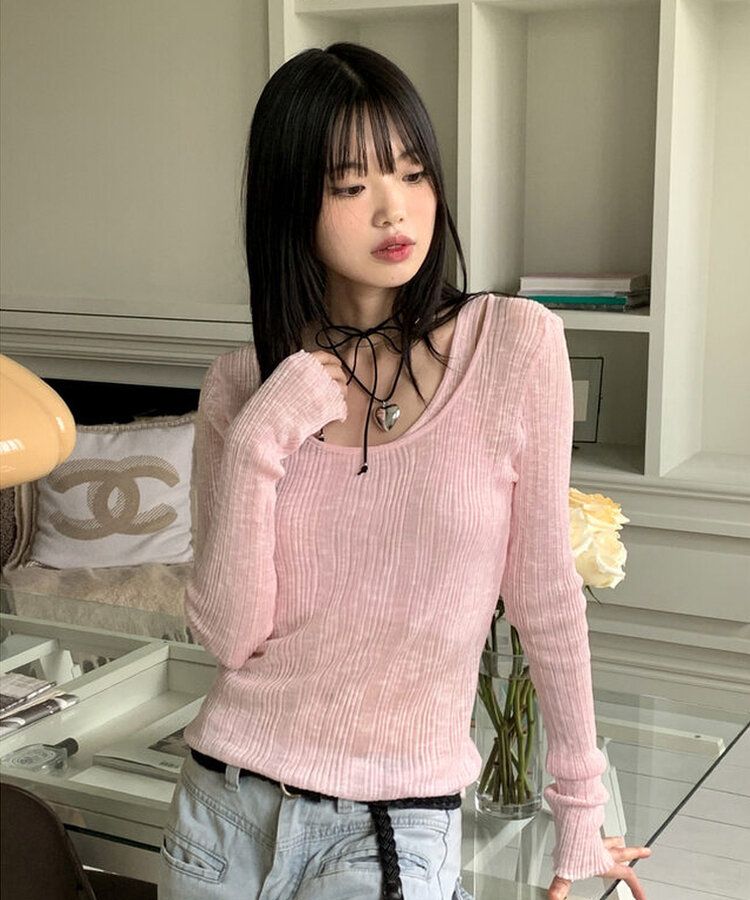 シルバーボールドハートストラップネックレス SILVER