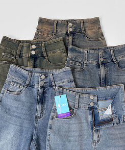 【SHORT/BASIC/LONG 丈別】ツーボタンビンテージブーツカットスパンデニムパンツ5色