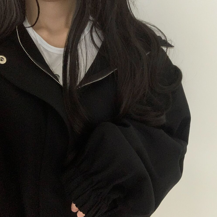 왕박시 오버핏 후드점퍼 바람막이 숏야상