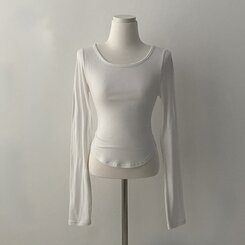 내가 찾던 여리핏 부드러운 무지 굴림 긴팔티셔츠 5color