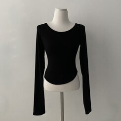 내가 찾던 여리핏 부드러운 무지 굴림 긴팔티셔츠 5color