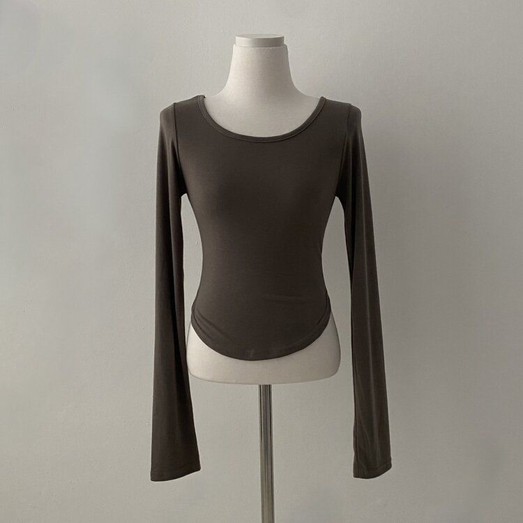 내가 찾던 여리핏 부드러운 무지 굴림 긴팔티셔츠 5color