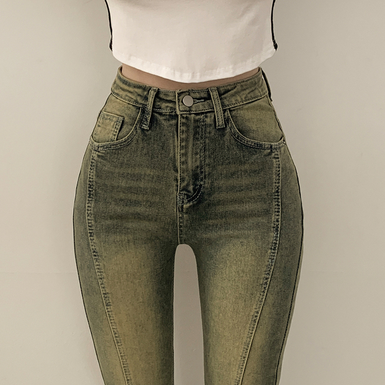 체형커버 스판굿 리얼 인생핏 워싱 절개 부츠컷 편한 청바지 키큰녀 키작녀 빅사이즈 옐로우틴