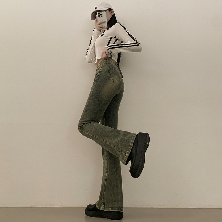 체형커버 스판굿 리얼 인생핏 워싱 절개 부츠컷 편한 청바지 키큰녀 키작녀 빅사이즈 옐로우틴