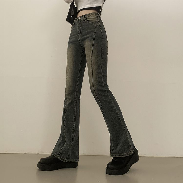 체형커버 스판굿 리얼 인생핏 워싱 절개 부츠컷 편한 청바지 키큰녀 키작녀 빅사이즈 옐로우틴블루