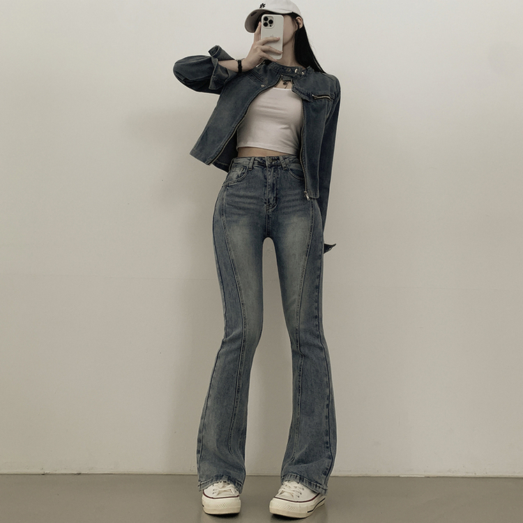 체형커버 스판굿 리얼 인생핏 워싱 절개 부츠컷 편한 청바지 키큰녀 키작녀 빅사이즈 연청