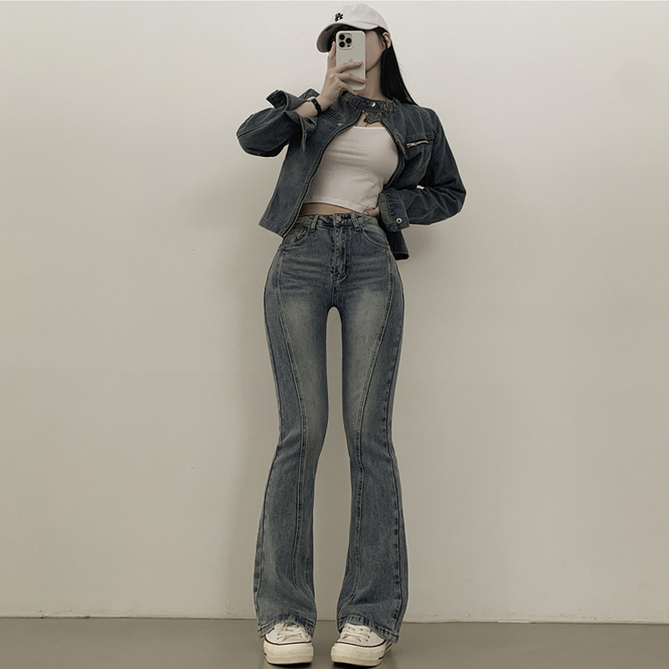 체형커버 스판굿 리얼 인생핏 워싱 절개 부츠컷 편한 청바지 키큰녀 키작녀 빅사이즈 연청